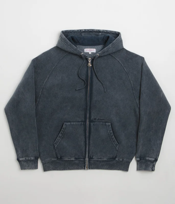 Yardsale Sundown Hoodie - Washed Sapphire Hoodie Jacket Zipper Layering