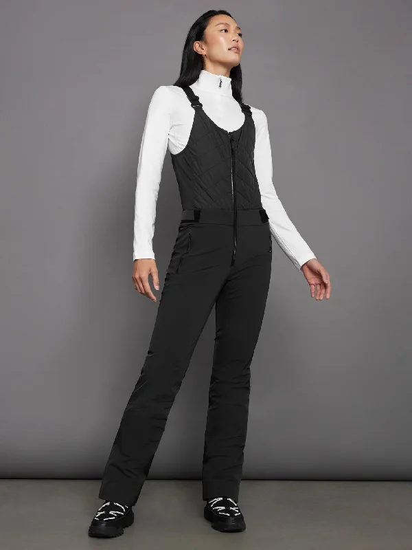 Ivie Bib Pants - Black Formal Stretch Pants