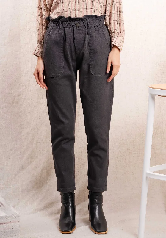 Pants 61103 Cotor Gray Soft Stretch Trousers