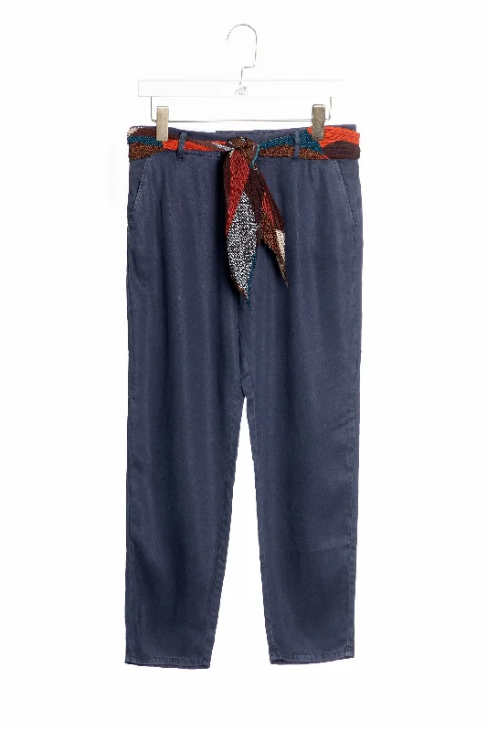 Pants Po0194-181 Marine Casual Wide Pants