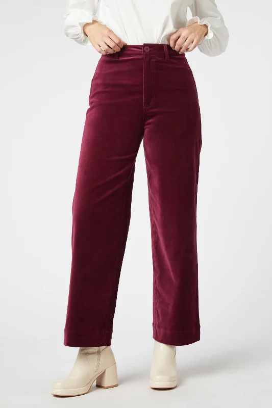 Rachel Velvet Pant Comfortable Denim Trousers