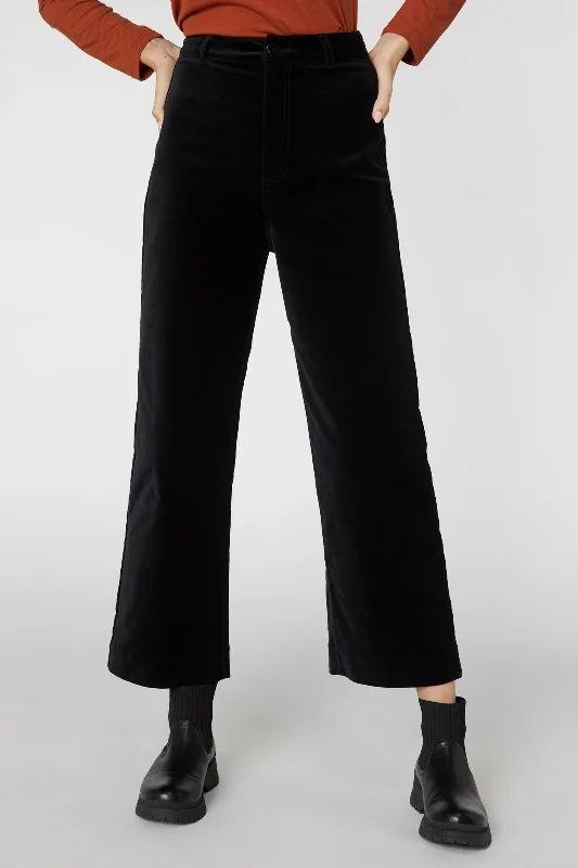 Rachel Velvet Pant Trendy Tapered Pants