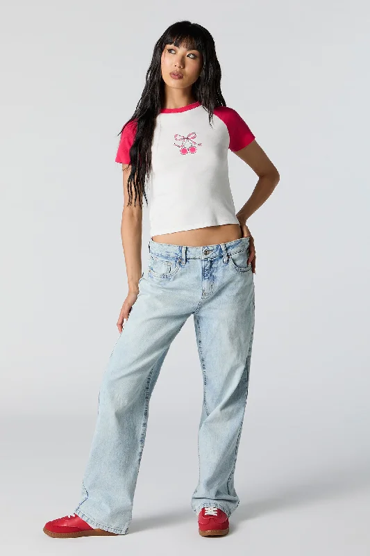 Mid Rise Wide Leg Jean Stylish Bootcut Denim Jeans