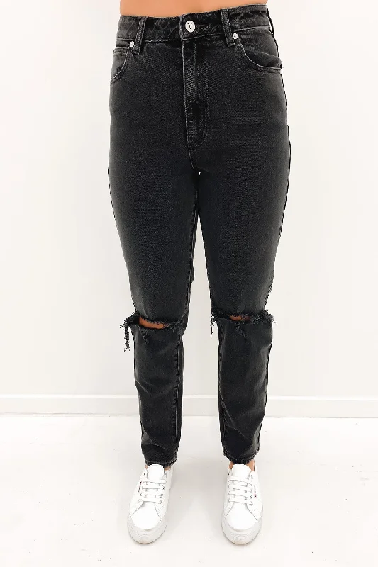 A 94 High Slim Jean Erica Rip Comfortable Zip-Up Skinny Jeans