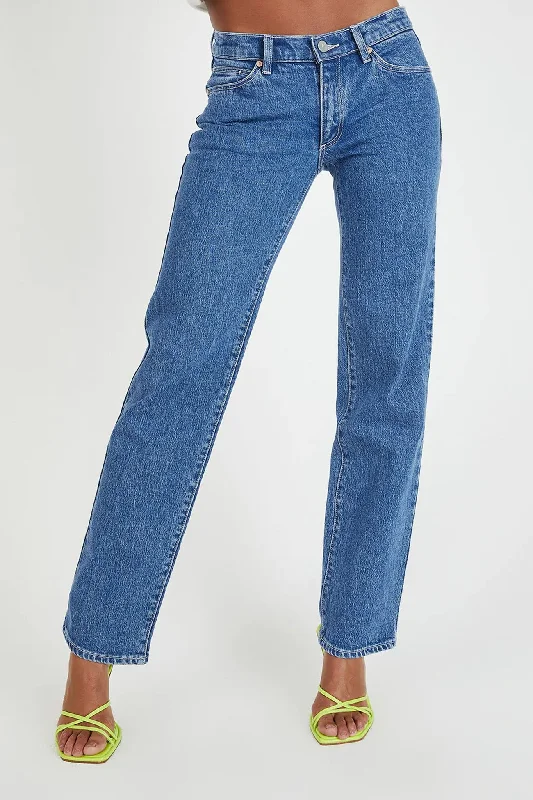 A 99 Low Straight Jean Cecilia Organic Casual High-Waisted Bootcut Jeans