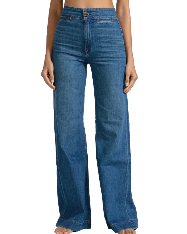 Brighton Wide Leg Jean in Mercury Stylish High-Waist Jeans