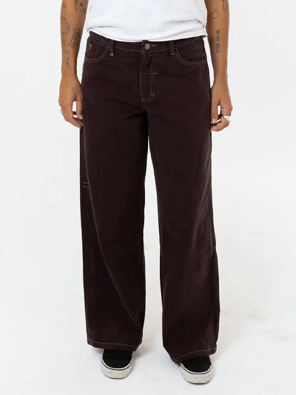 Billie Low Jean - Chocolate Plum Chic Double Waistband Jeans