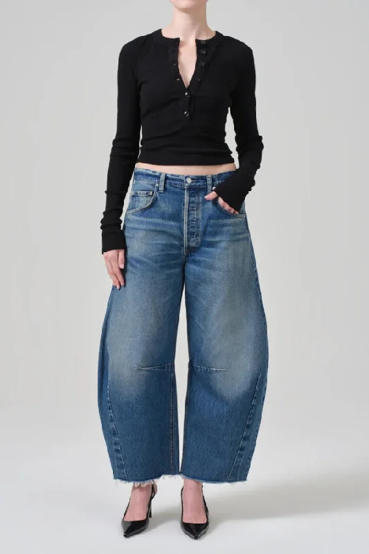 CITIZENS OF HUMANITY Horseshoe Jean Trendy Wide-Legged High-Waist Jeans