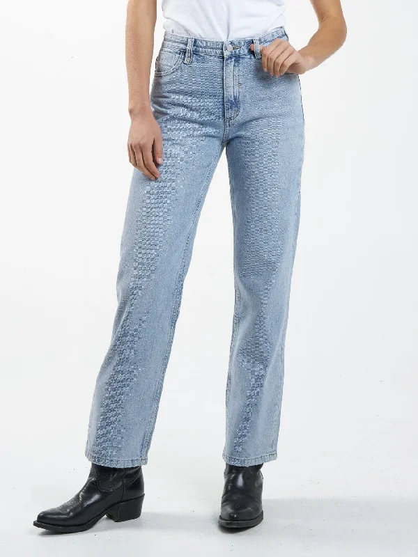 Rachel Jean - Endless Blue Chic Double Waistband Jeans