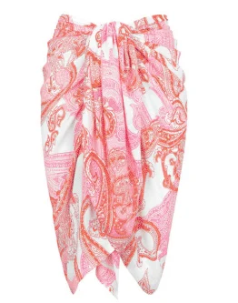 Duchess Baby Pink Sarong corduroy skirt cozy