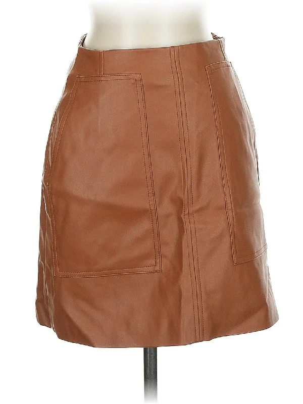 Faux Leather Skirt denim skirt durable