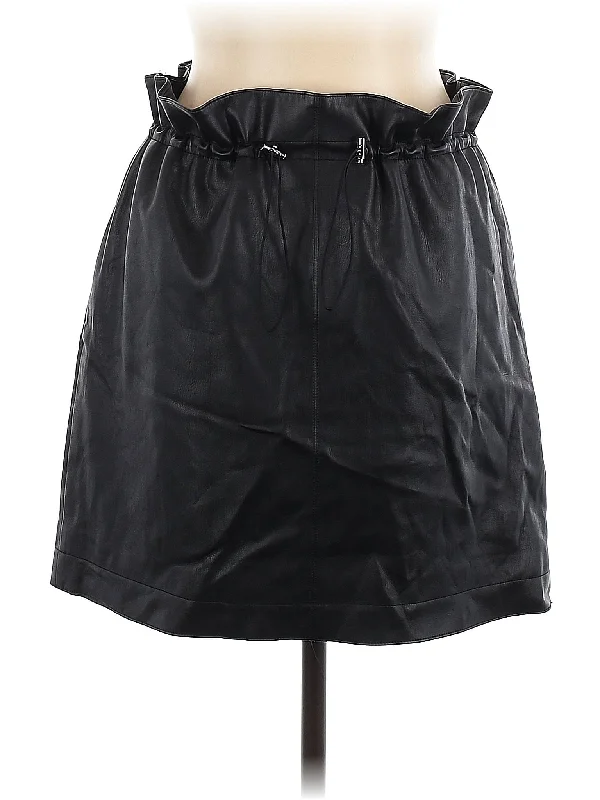 Faux Leather Skirt vintage skirt charm