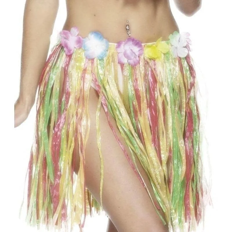 Hawaiian Hula Skirt Adult Multi a-line skirt cut