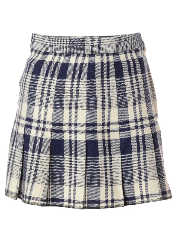 Label Alexa Pleated Mini Skirt linen skirt natural