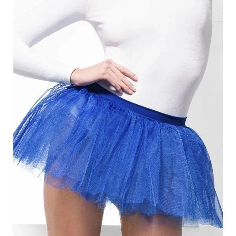 Tutu Underskirt Adult Blue pleated skirt texture